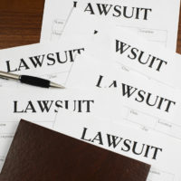 Papers that read lawsuit